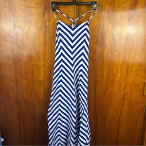 Polo by Ralph Lauren Blue and White Striped maxi spaghetti’s traps, size medium